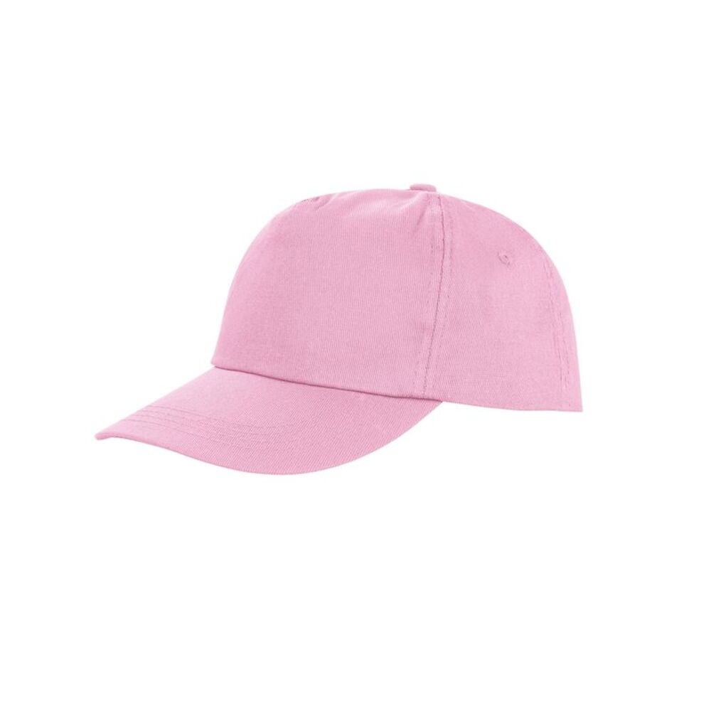 Result Unisex Core Houston 5 Panel Printers Baseball Cap / Pink